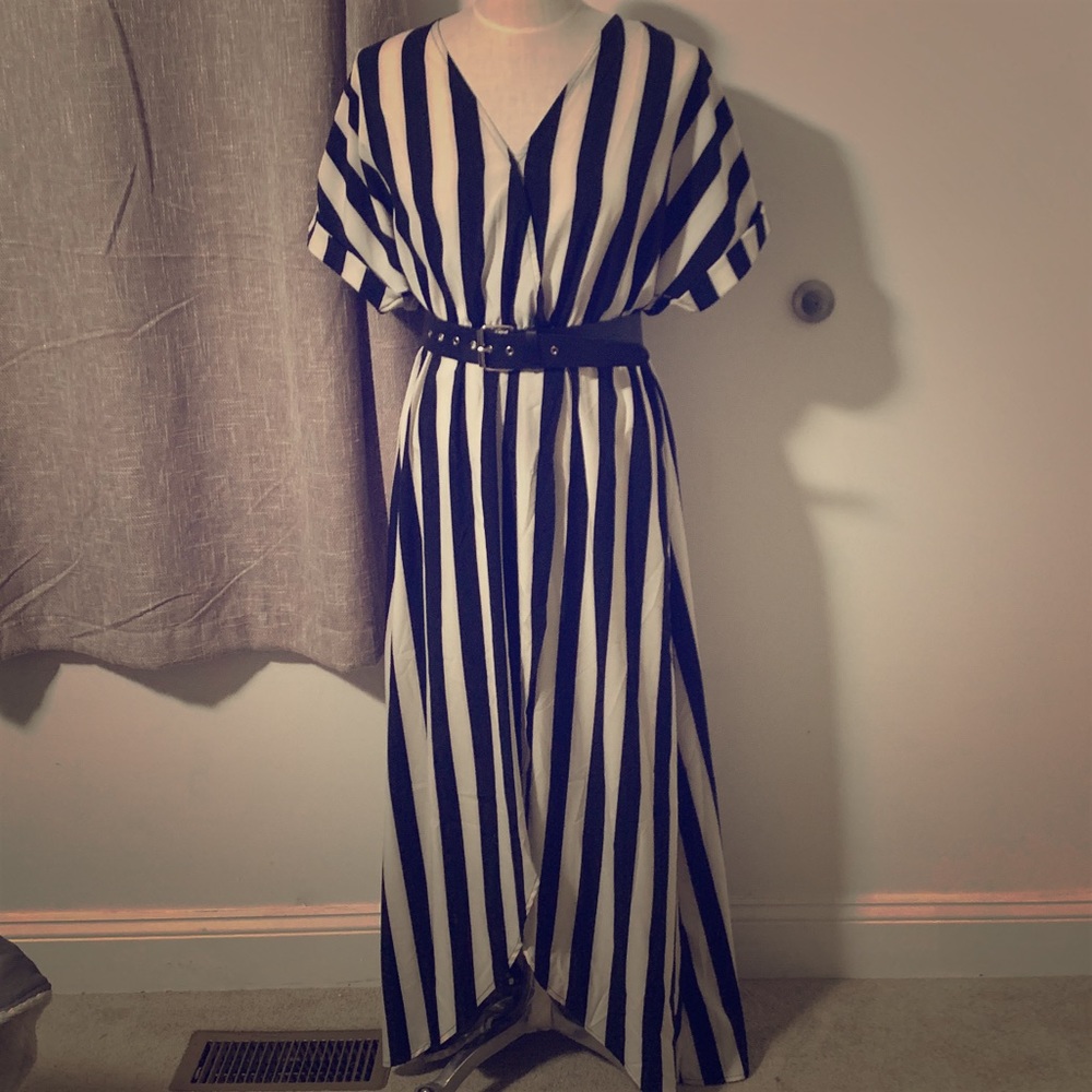 Black and white dress